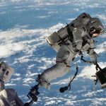 Space station astronauts forced to shelter as Russian satellite breaks into more than 100 pieces